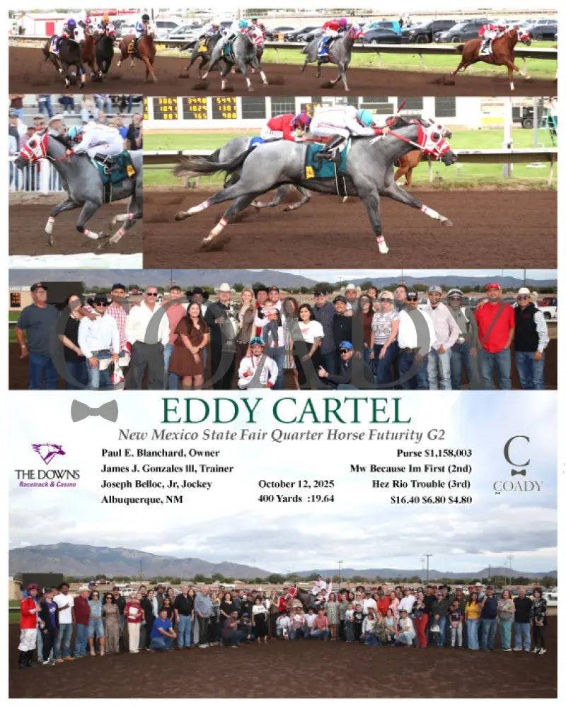 EDDY CARTEL - New Mexico State Fair Quarter Horse Futurity G2 - 10-12-25 - R09 - ALB Downs at Albuquerque