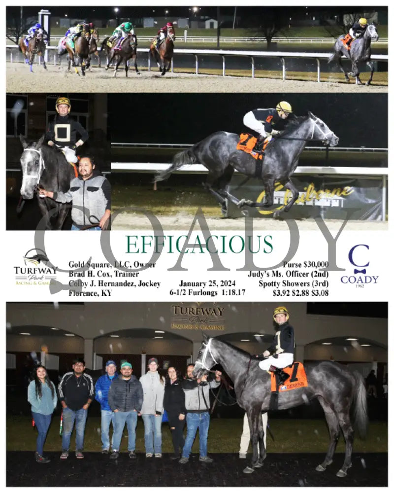 Efficacious - 01-25-24 R06 Tp Turfway Park