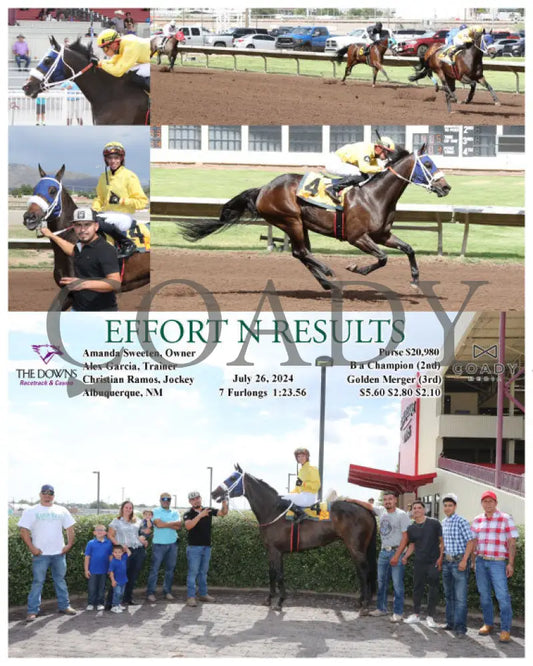 Effort N Results - 07-26-24 R09 Alb Downs At Albuquerque