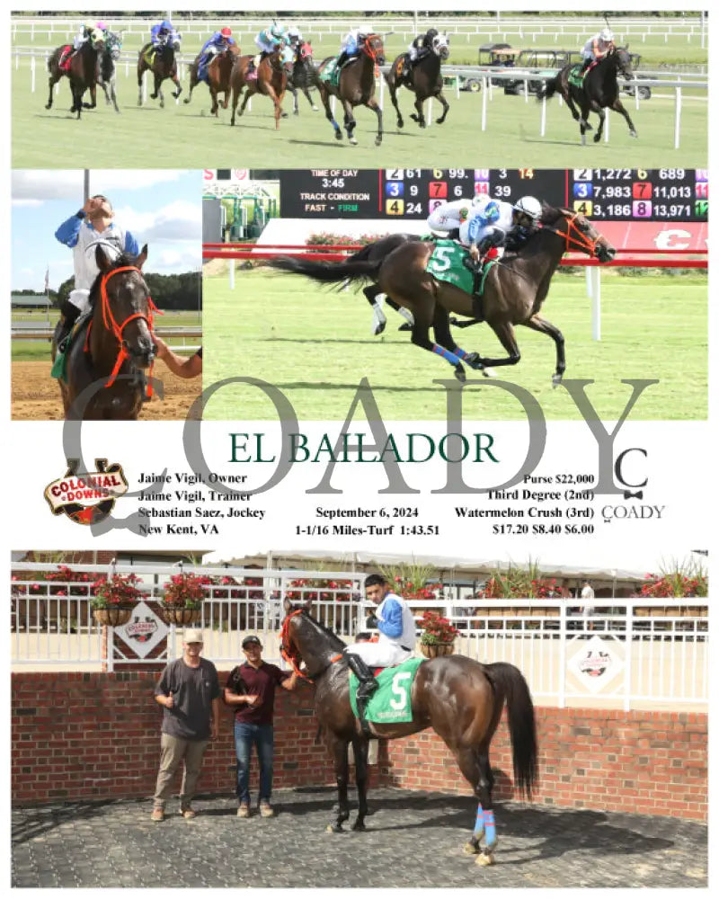 El Bailador - 09-06-24 R02 Cnl Colonial Downs