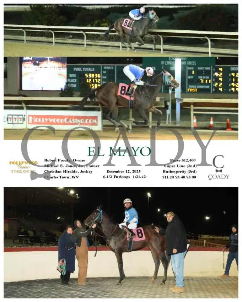 EL MAYO - 12-12-25 - R01 - CT Hollywood Casino at Charles Town Races