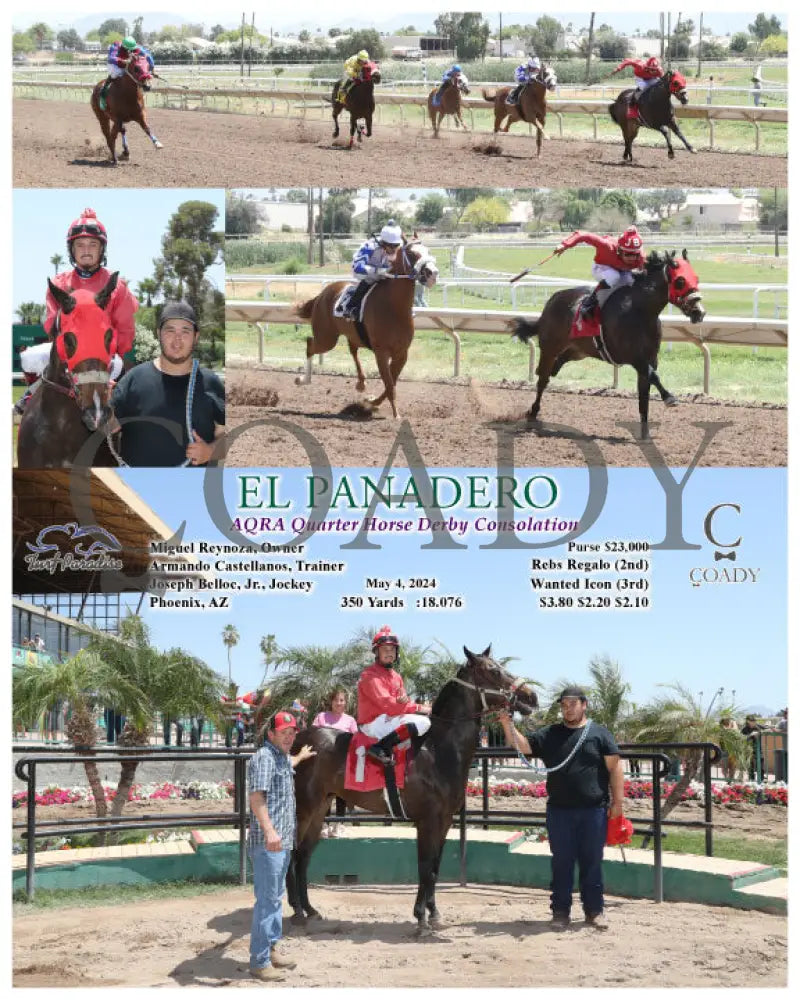 El Panadero - Aqra Quarter Horse Derby Consolation 05-04-24 R01 Tup Turf Paradise