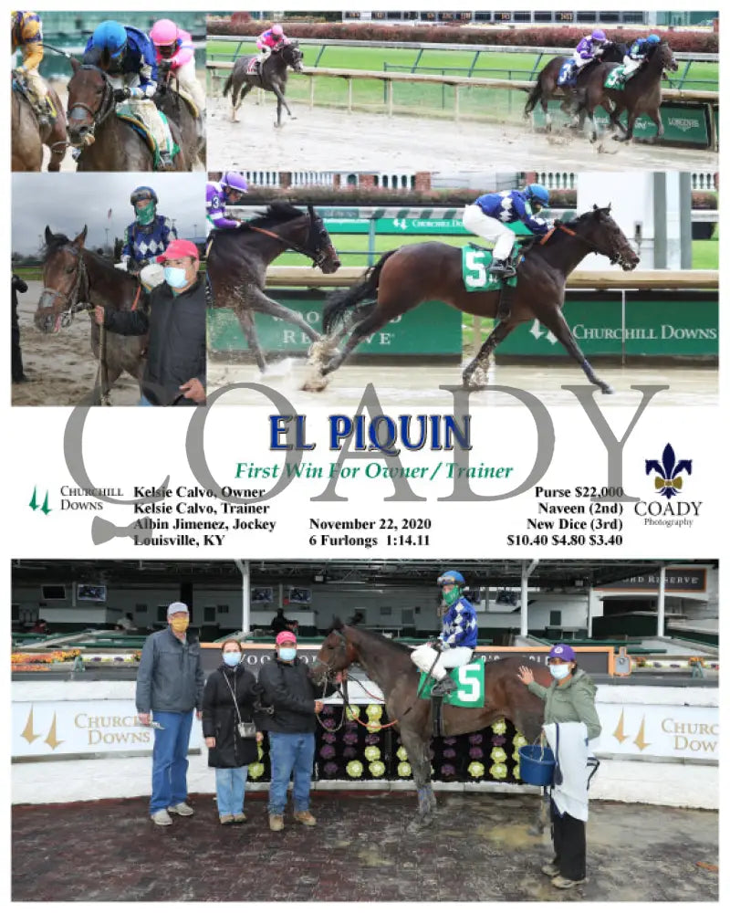 El Piquin - First Win For Owner / Trainer 11-22-20 R05 Cd Churchill Downs