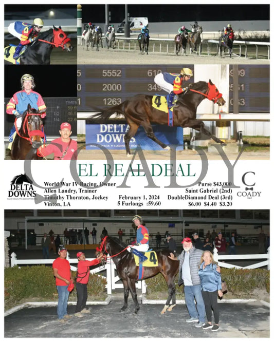 El Real Deal - 02-01-24 R03 Ded Delta Downs