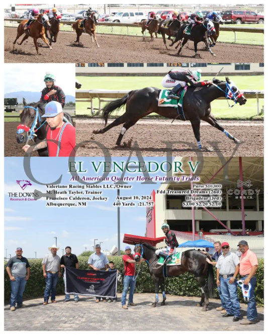 El Vencedor V - All American Quarter Horse Futurity Trials 08-10-24 R01 Alb Downs At Albuquerque
