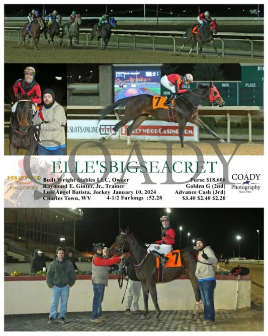 Elle’sbigseacret - 01-10-24 R01 Ct Hollywood Casino At Charles Town Races