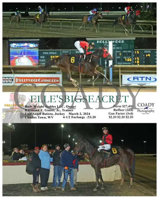 Elle’sbigseacret - 03-02-24 R01 Ct Hollywood Casino At Charles Town Races