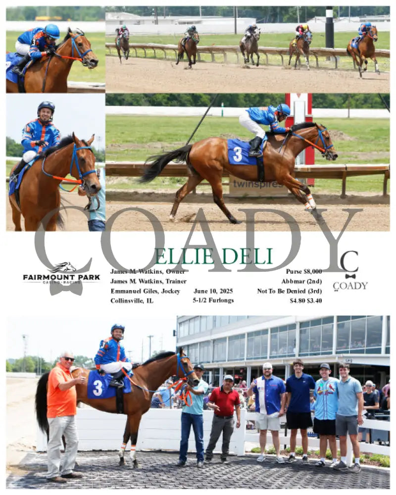 ELLIE DELI - 06-10-25 - R01 - FP Fanduel Sportsbook Horse Racing