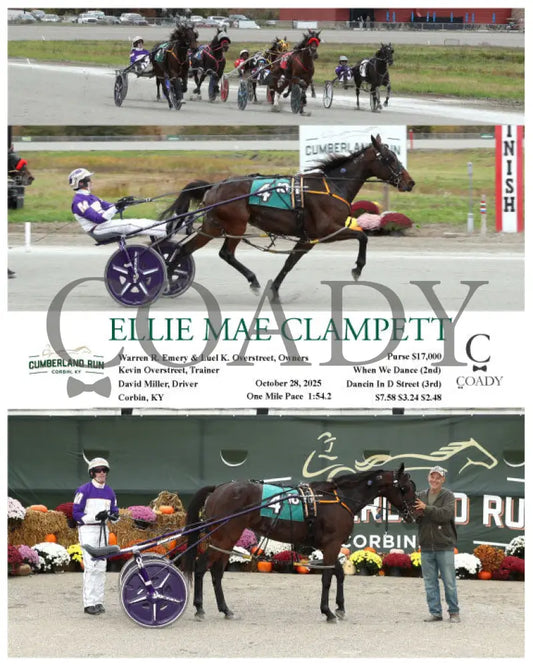 ELLIE MAE CLAMPETT - 102825 - Race 10 - CMR Presque Isle Downs