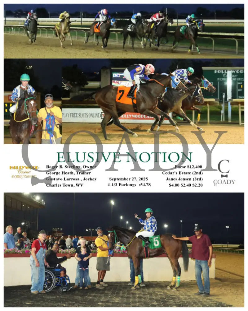ELUSIVE NOTION - 09-27-25 - R01 - CT Hollywood Casino at Charles Town Races