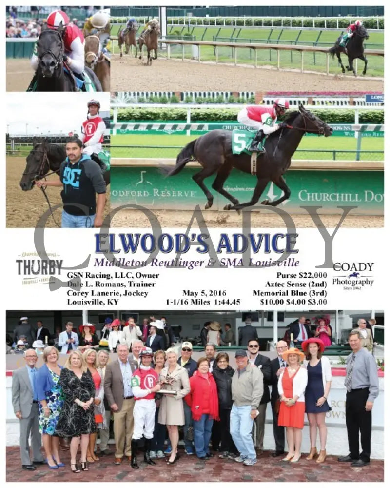 Elwood’s Advice - 050516 Race 01 Cd Group Churchill Downs