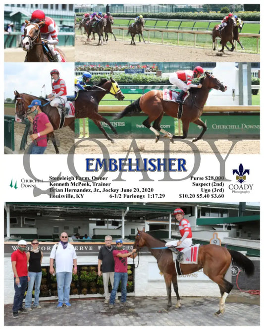 Embellisher - 06-20-20 R01 Cd Churchill Downs