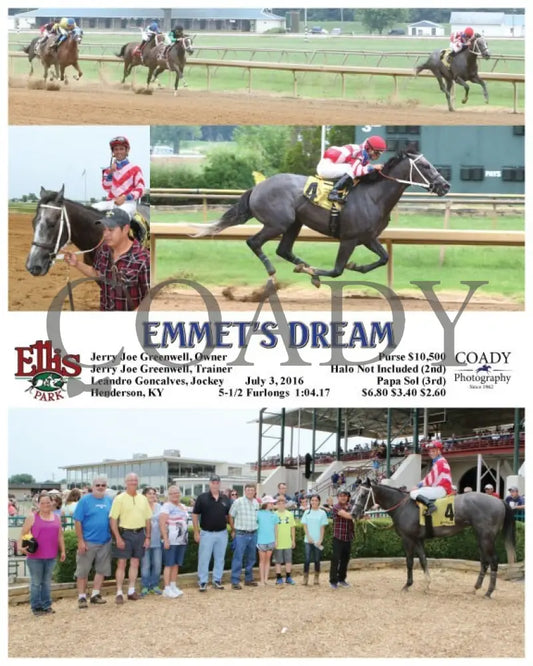 Emmet’s Dream - 070316 Race 02 Elp Ellis Park