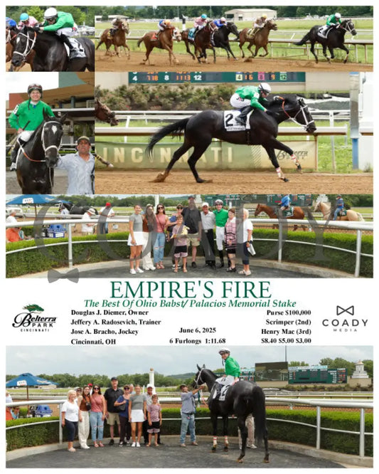 EMPIRE’S FIRE - 060625 - Race 07 - BTP The Best Of Ohio Babst/ Palacios Memorial Stake Churchill Downs