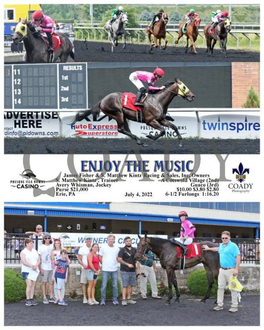 Enjoy The Music - 07-04-22 R05 Pid Presque Isle Downs