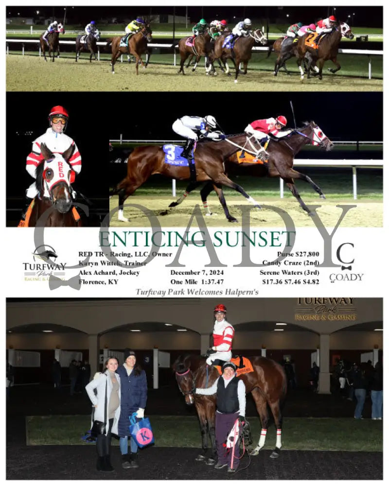 Enticing Sunset - 12-07-24 R04 Tp Turfway Park