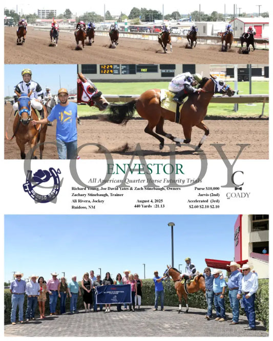 ENVESTOR - All American Quarter Horse Futurity Trials - 08-04-25 - R04 - RUI Ruidoso Downs
