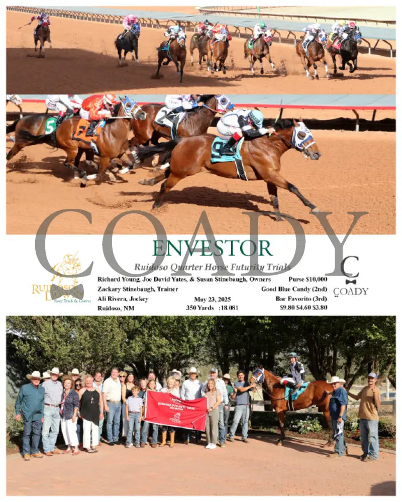 ENVESTOR - Ruidoso Quarter Horse Futurity Trials - 05-23-25 - R14 - RUI Ruidoso Downs