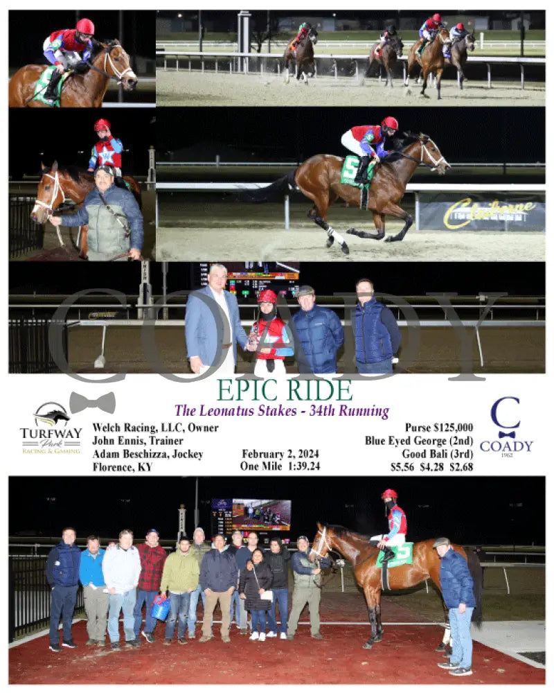 Epic Ride - The Leonatus Stakes 34Th Running 02-02-24 R06 Tp Turfway Park