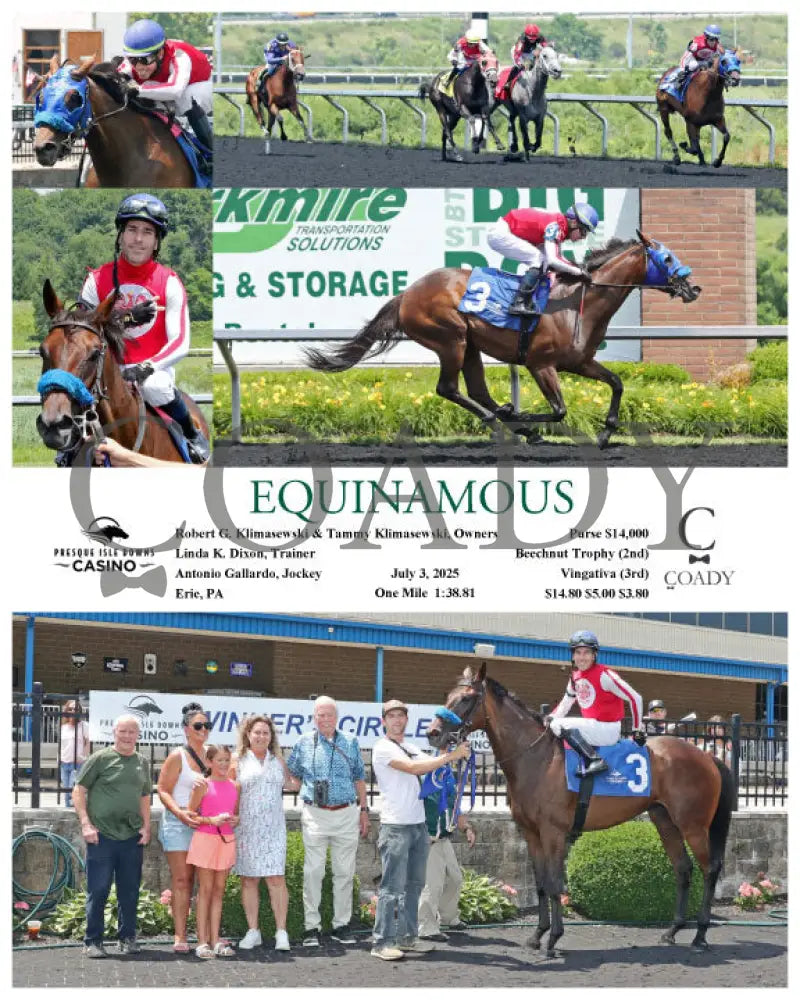 EQUINAMOUS - 07-03-25 - R04 - PID Presque Isle Downs