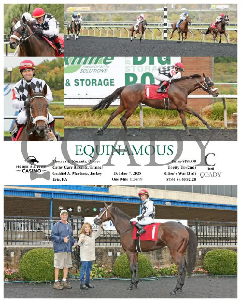 EQUINAMOUS - 10-07-25 - R03 - PID Presque Isle Downs