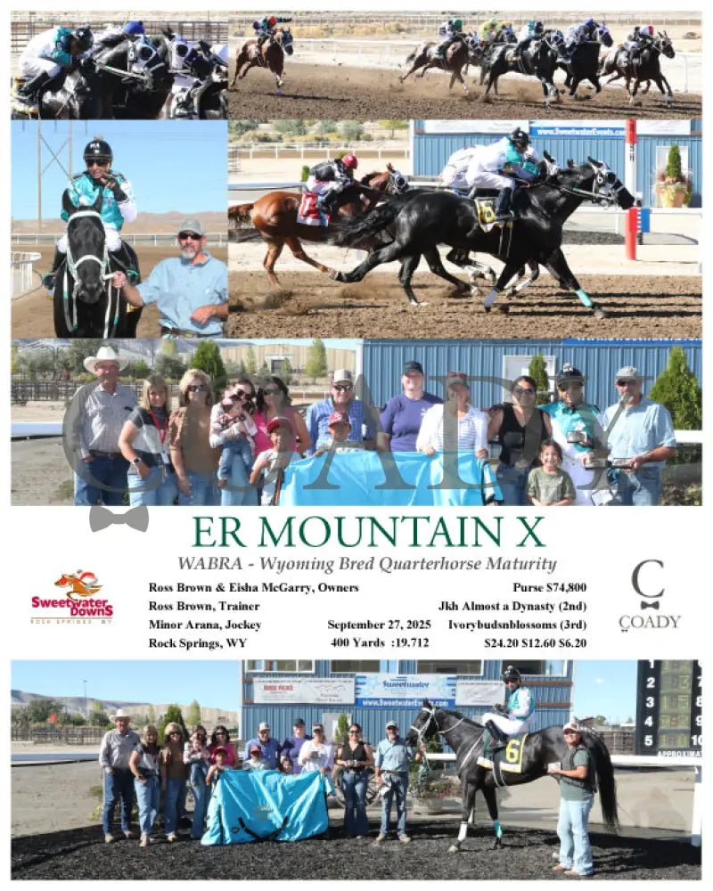 ER MOUNTAIN X - WABRA - Wyoming Bred Quarterhorse Maturity - 09-27-25 - R07 - SWF Sweetwater Downs