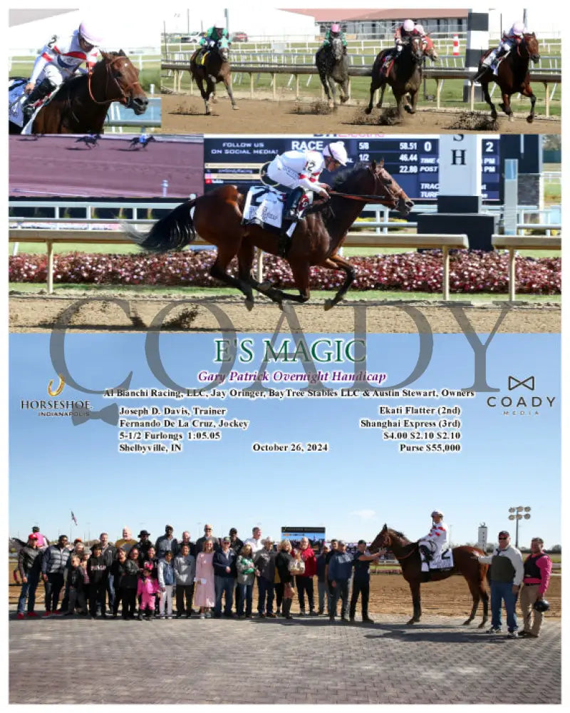 E’s Magic - Gary Patrick Overnight Handicap 10-26-24 R02 Ind Indiana Grand