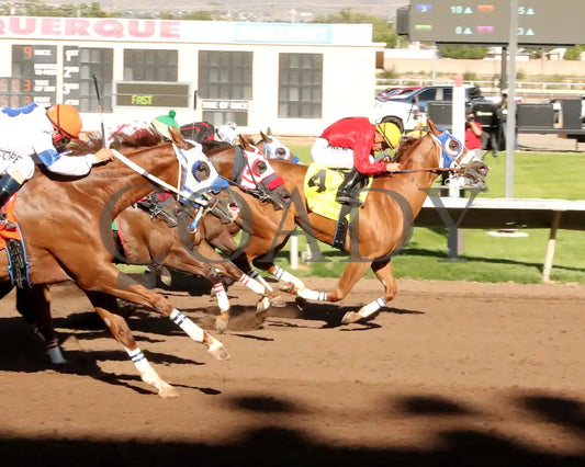 Especially Goodcandy - All American Quarter Horse Oaks 09-02-24 R09 The Downs At Albuquerque Aerial