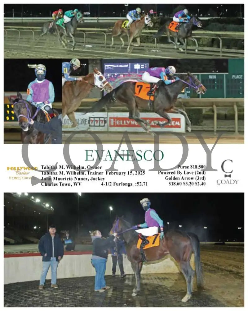 EVANESCO - 02-15-25 - R03 - CT Hollywood Casino at Charles Town Races