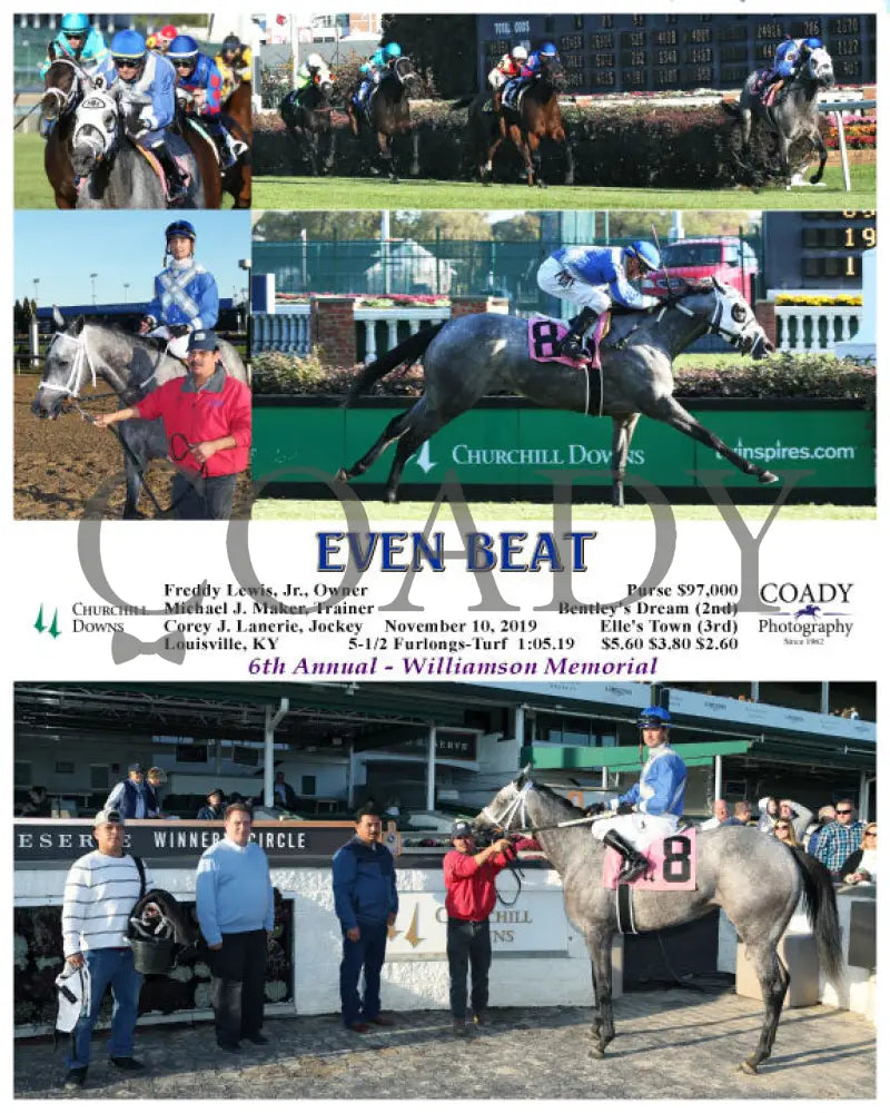 Even Beat - 11-10-19 R07 Cd Churchill Downs