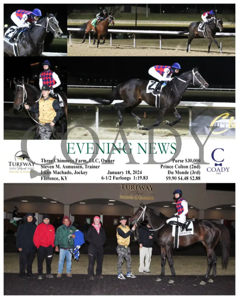 Evening News - 01-18-24 R03 Tp Turfway Park