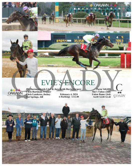 Evie’s Encore - 02-04-24 R01 Op Oaklawn Park