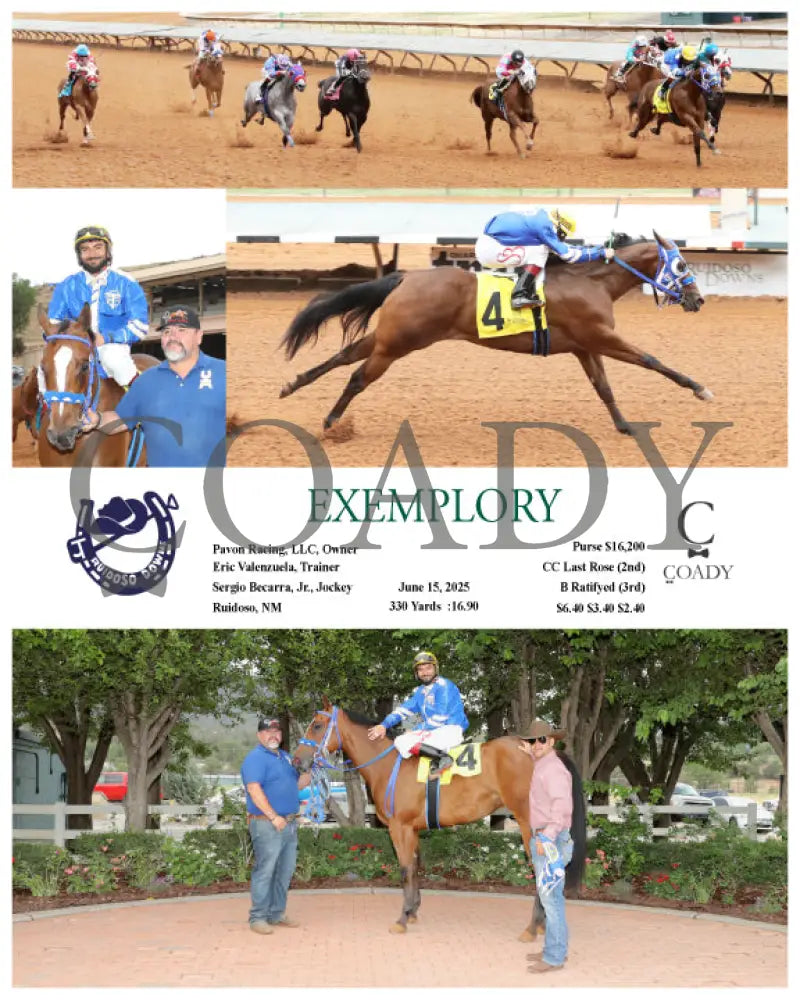 EXEMPLORY - Happy Father’s Day Daniel Pavon - 06-15-25 - R04 - RUI Ruidoso Downs