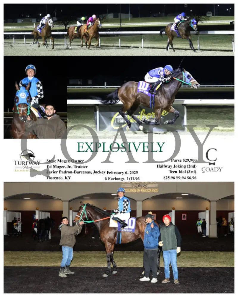 Explosively - 020625 Race 10 Tp Turfway Park