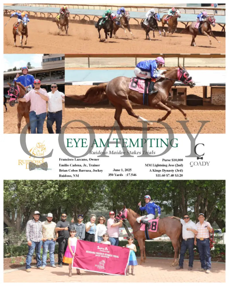 EYE AM TEMPTING - Ruidoso Maiden Stakes Trials - 06-01-25 - R06 - RUI Ruidoso Downs