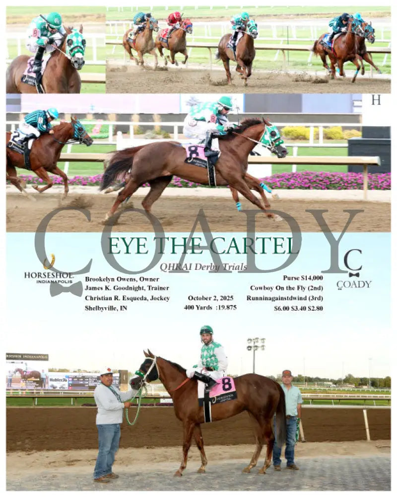 EYE THE CARTEL - QHRAI Derby Trials - 10-02-25 - R09 - IND Indiana Grand