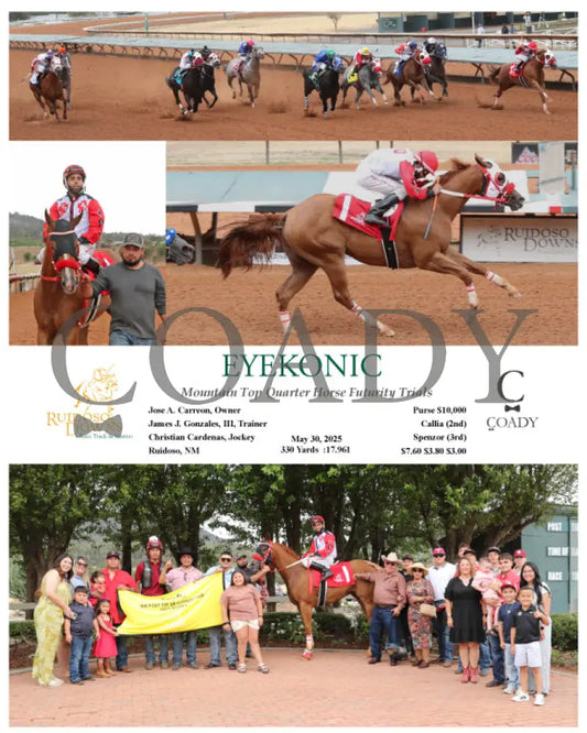 EYEKONIC - Mountain Top Quarter Horse Futurity Trials - 05-30-25 - R03 - RUI Ruidoso Downs