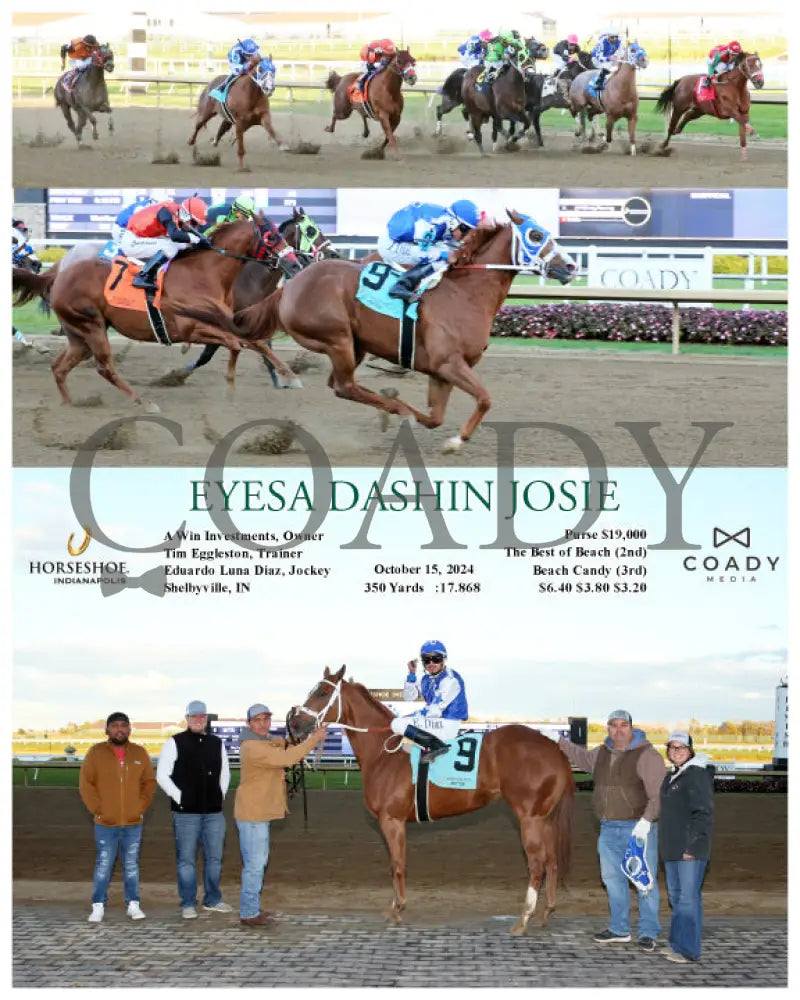 Eyesa Dashin Josie - 10-15-24 R09 Ind Indiana Grand