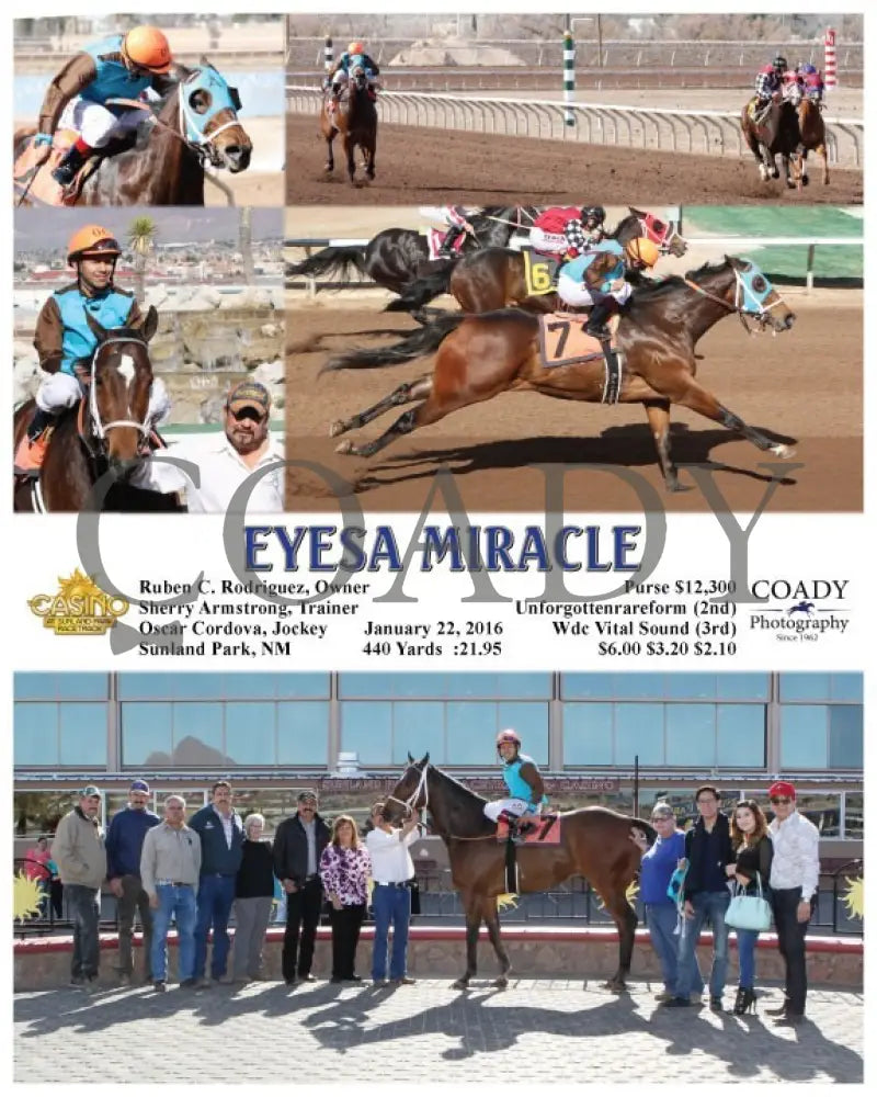 Eyesa Miracle - 012216 Race 03 Sun Sunland Park