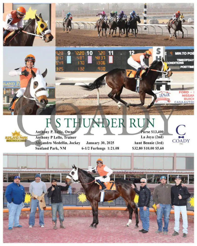 F S Thunder Run - 01-30-25 R09 Sun Turfway Park