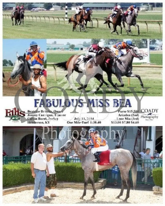 Fabulous Miss Bea - 071114 Race 06 Elp Ellis Park