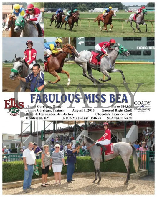 Fabulous Miss Bea - 080915 Race 06 Elp Ellis Park