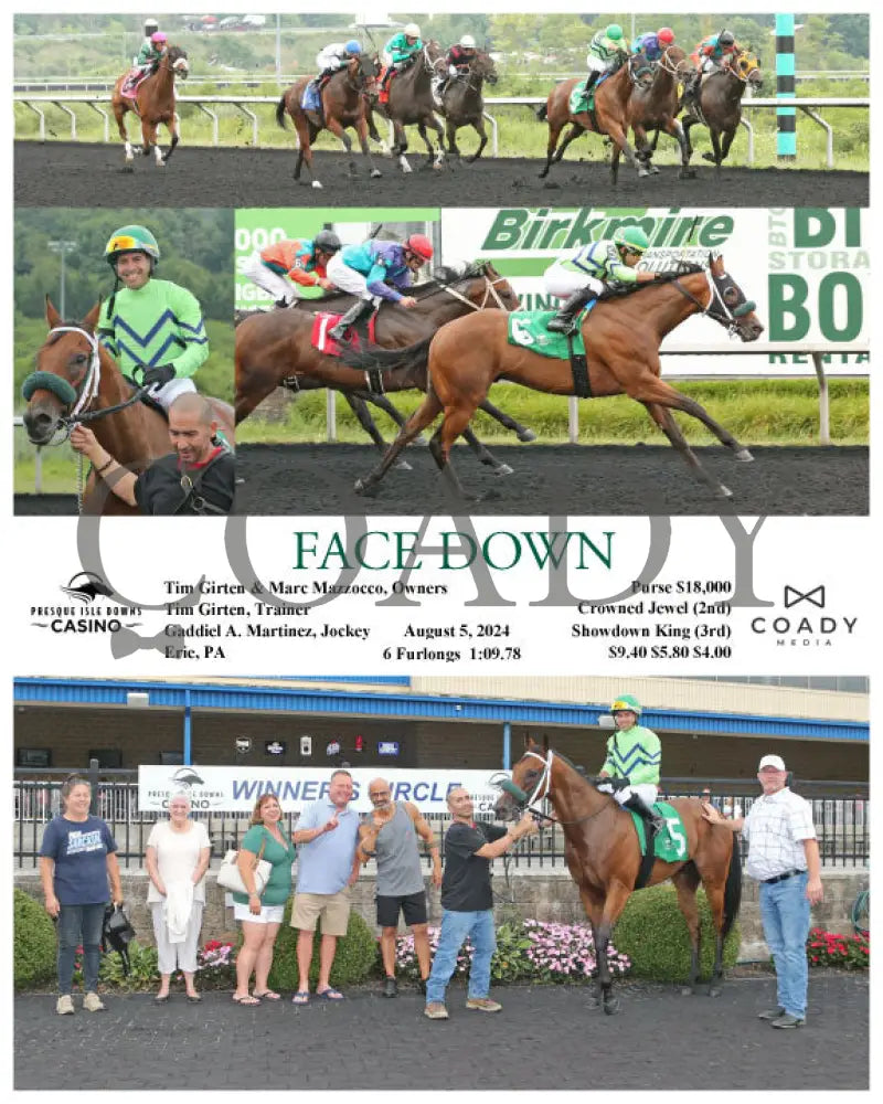 Face Down - 08-05-24 R07 Pid Presque Isle Downs