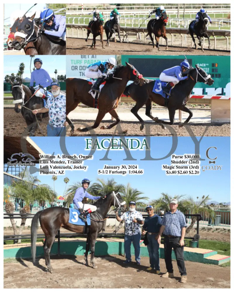 Facenda - 01-30-24 R03 Tup Turf Paradise