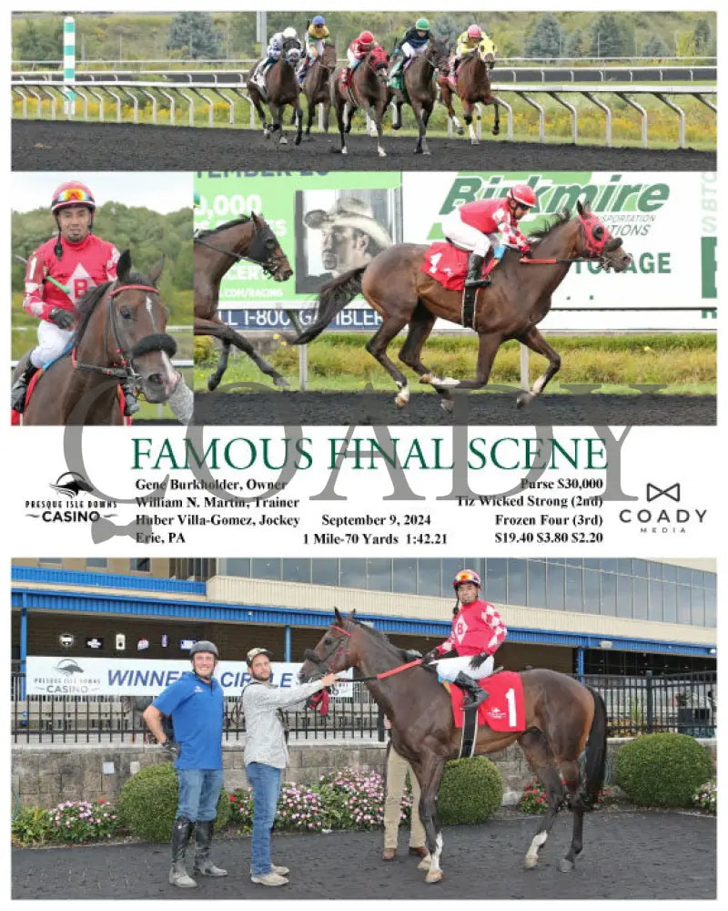 Famous Final Scene - 09-09-24 R08 Pid Presque Isle Downs