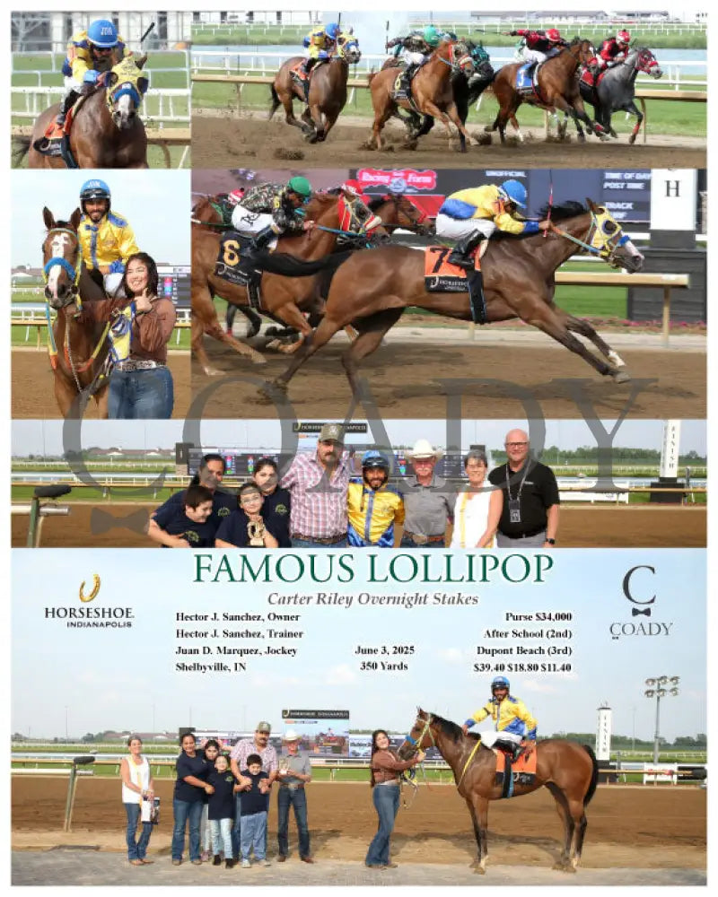 FAMOUS LOLLIPOP - Carter Riley Overnight Stakes - 06-03-25 - R09 - IND Indiana Grand