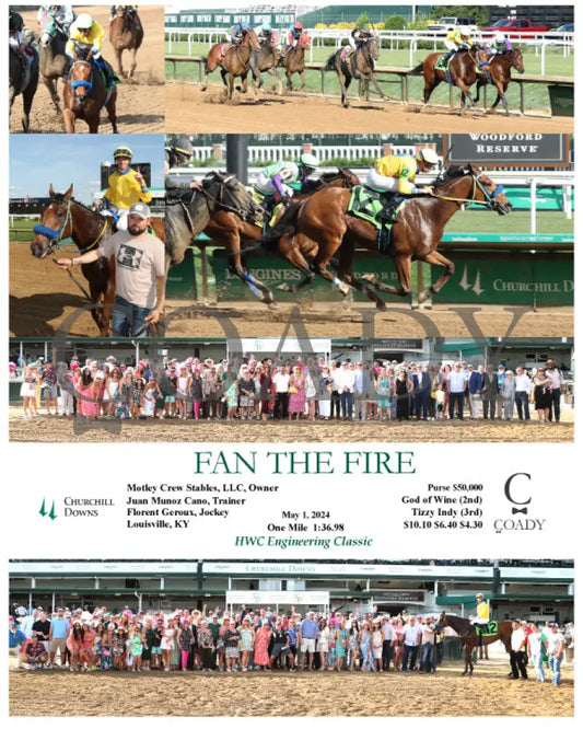 Fan The Fire - 05-01-24 R10 Cd Churchill Downs