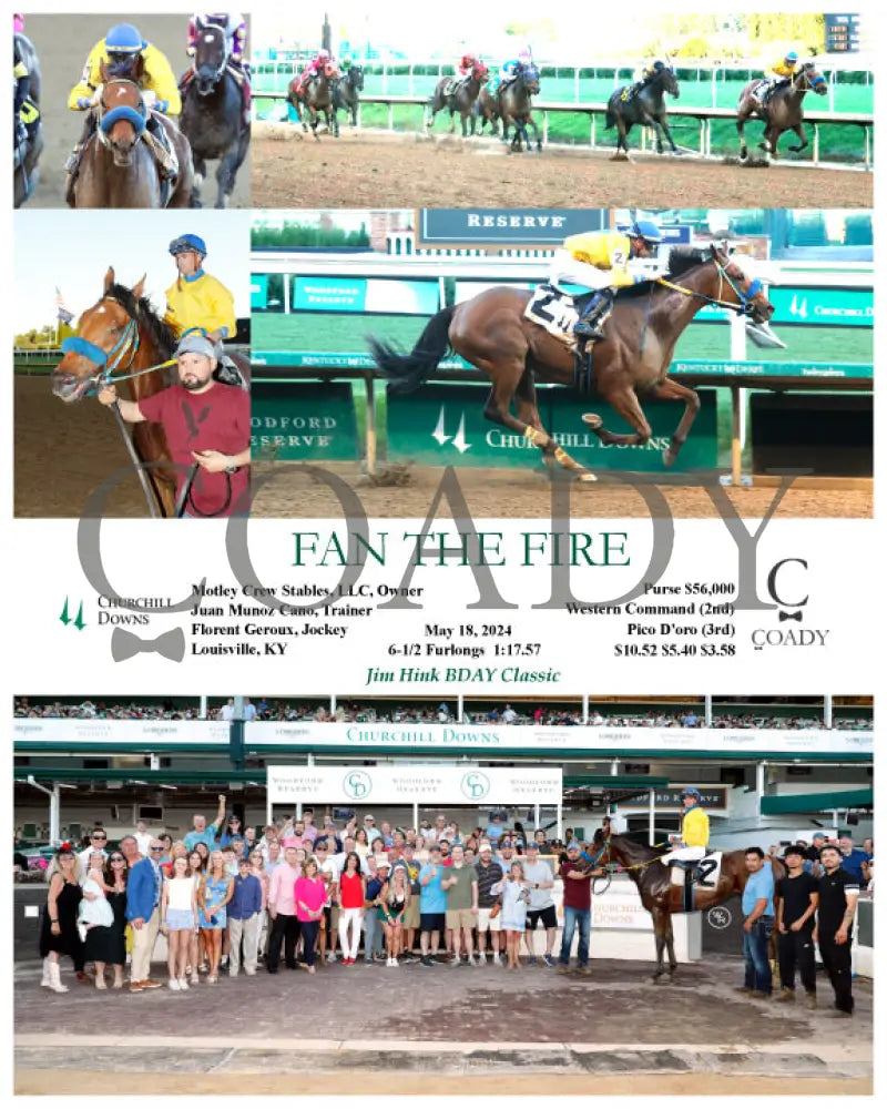 Fan The Fire - 05-18-24 R05 Cd Churchill Downs