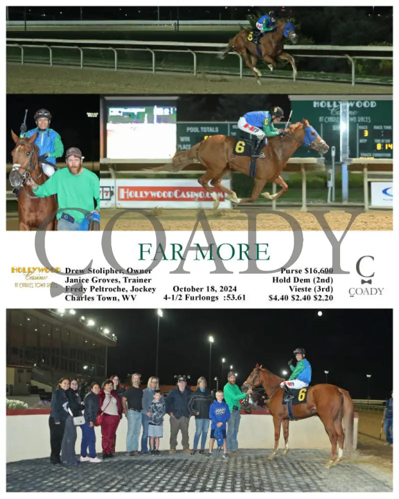 Far More - 10-18-24 R03 Ct Hollywood Casino At Charles Town Races