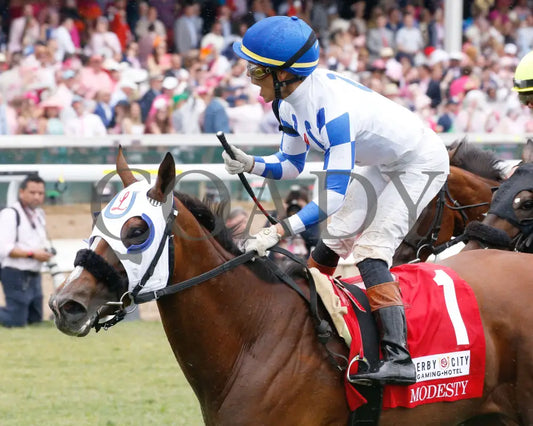 Fast As Flight - The Modesty G3 05-03-24 R08 Churchill Downs Inside Celebration 02 Alisa Adcock
